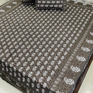 Daabu Print Double Standard Size Bedsheet