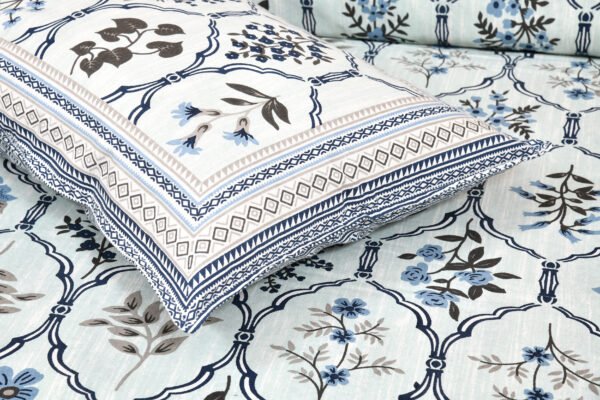 Experience Elegance with Our Hand Block Printed King Size Bedsheet