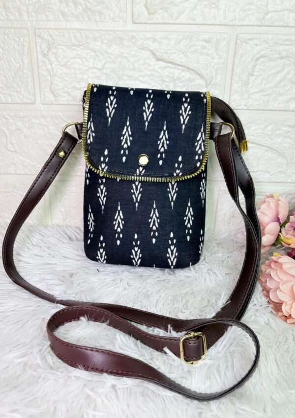 Black Mobile Sling Bag