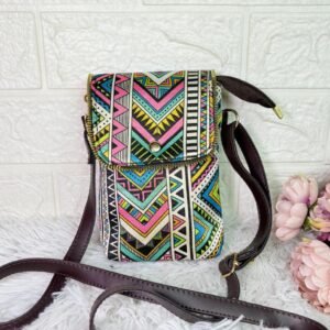 Triangle Mandala Mobile Sling Bag
