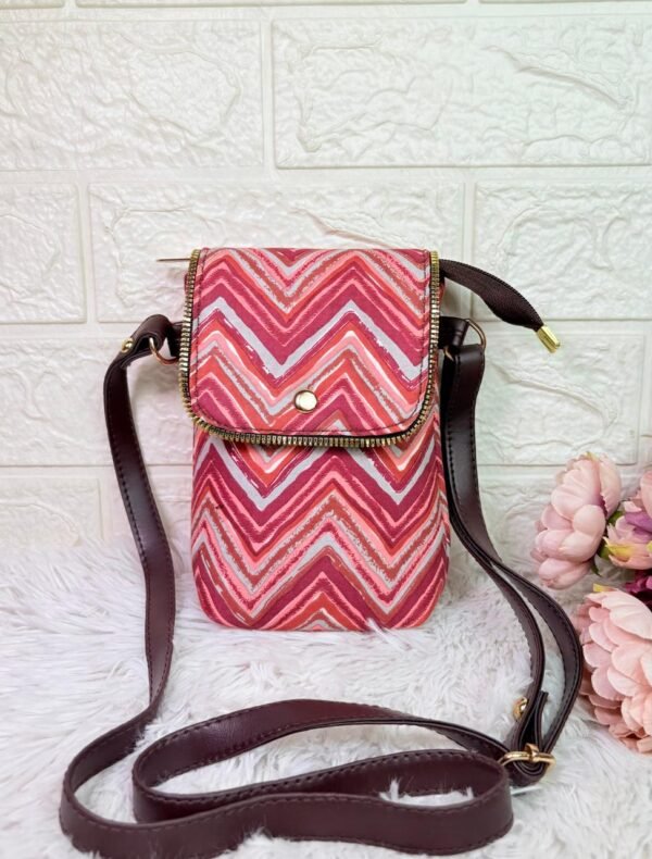 Pink Mobile Sling Bag